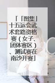 「图集」十五运会武术套路资格赛（女子、团体赛区）、测试赛在南沙开赛