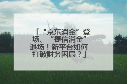 “京东消金”登场、“捷信消金”退场！新平台如何打破财务困局？