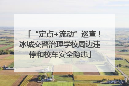 “定点+流动”巡查！冰城交警治理学校周边违停和校车安全隐患