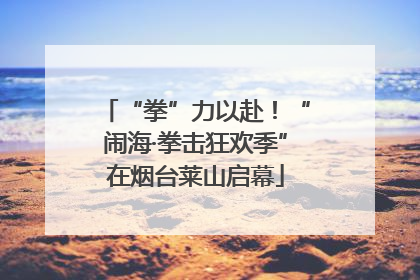 “拳”力以赴！“闹海·拳击狂欢季”在烟台莱山启幕