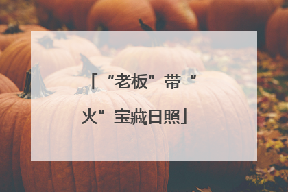 “老板”带“火”宝藏日照