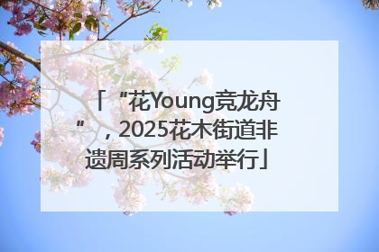 “花Young竞龙舟”，2025花木街道非遗周系列活动举行