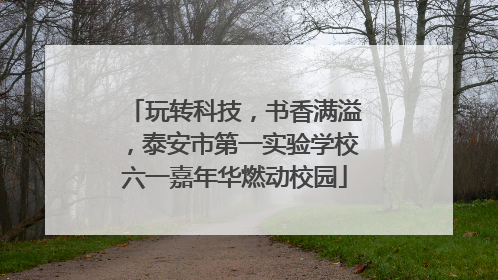 玩转科技，书香满溢，泰安市第一实验学校六一嘉年华燃动校园