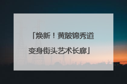 焕新！黄陂锦秀道变身街头艺术长廊
