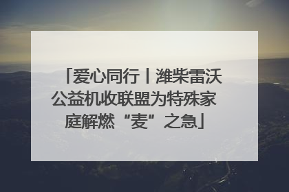 爱心同行丨潍柴雷沃公益机收联盟为特殊家庭解燃“麦”之急