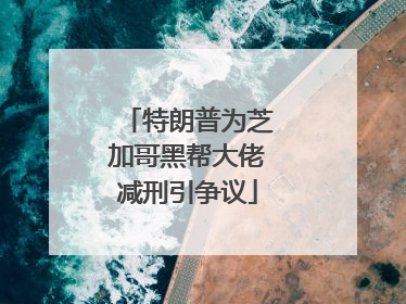特朗普为芝加哥黑帮大佬减刑引争议