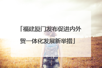 福建厦门发布促进内外贸一体化发展新举措