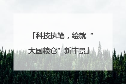 科技执笔，绘就“大国粮仓”新丰景