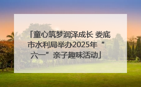 童心筑梦润泽成长 娄底市水利局举办2025年“六一”亲子趣味活动