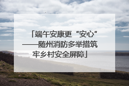 端午安康更“安心”——随州消防多举措筑牢乡村安全屏障