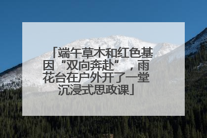 端午草木和红色基因“双向奔赴”，雨花台在户外开了一堂沉浸式思政课