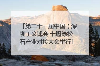第二十一届中国（深圳）文博会·十堰绿松石产业对接大会举行