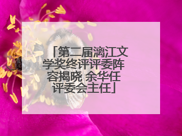 第二届漓江文学奖终评评委阵容揭晓 余华任评委会主任