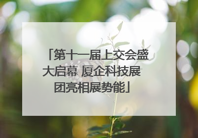 第十一届上交会盛大启幕 厦企科技展团亮相展势能
