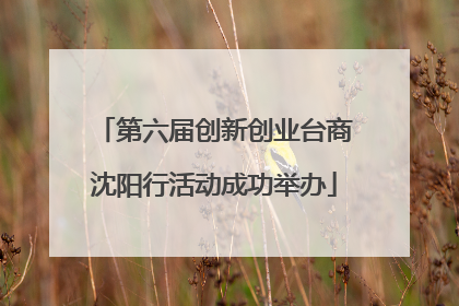 第六届创新创业台商沈阳行活动成功举办
