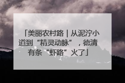 美丽农村路｜从泥泞小道到“精灵动脉”，德清有条“虾路”火了