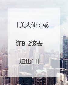 美大使：或许B-2该去趟也门
