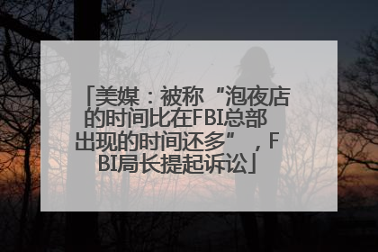 美媒：被称“泡夜店的时间比在FBI总部出现的时间还多”，FBI局长提起诉讼