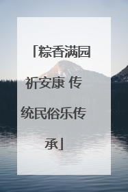 粽香满园祈安康 传统民俗乐传承