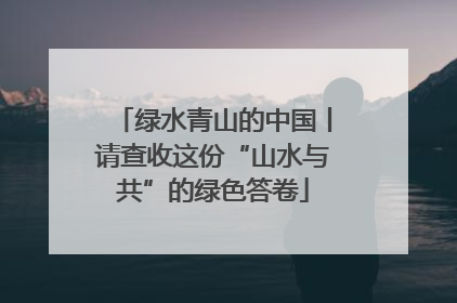 绿水青山的中国丨请查收这份“山水与共”的绿色答卷