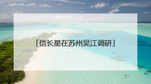 信长星在苏州吴江调研