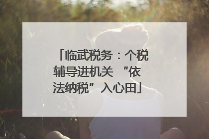 临武税务：个税辅导进机关 “依法纳税”入心田