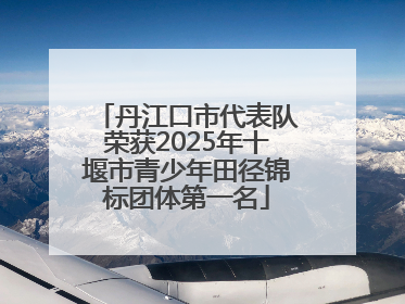 丹江口市代表队荣获2025年十堰市青少年田径锦标团体第一名
