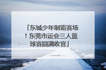 东城少年制霸赛场！东莞市运会三人篮球赛圆满收官