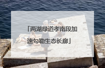 两湖绿道孝南段加速勾勒生态长廊
