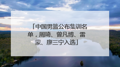 中国男篮公布集训名单，周琦、曾凡博、雷蒙、廖三宁入选
