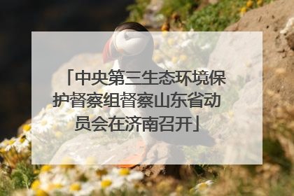 中央第三生态环境保护督察组督察山东省动员会在济南召开