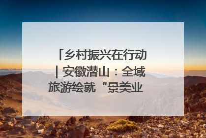 乡村振兴在行动｜安徽潜山：全域旅游绘就“景美业兴民富”新画卷
