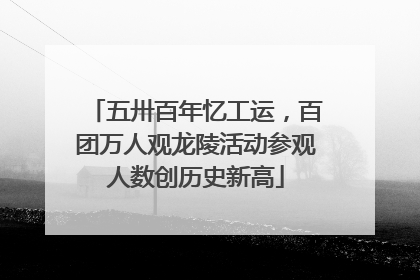 五卅百年忆工运，百团万人观龙陵活动参观人数创历史新高
