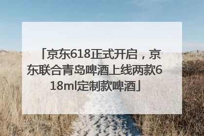 京东618正式开启，京东联合青岛啤酒上线两款618ml定制款啤酒