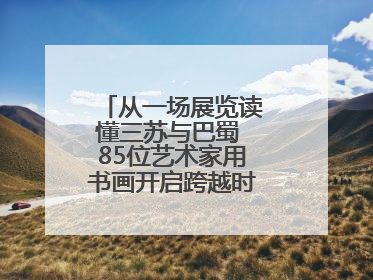 从一场展览读懂三苏与巴蜀 85位艺术家用书画开启跨越时空的文化对话