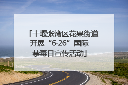 十堰张湾区花果街道开展“6·26”国际禁毒日宣传活动