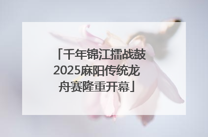 千年锦江擂战鼓 2025麻阳传统龙舟赛隆重开幕