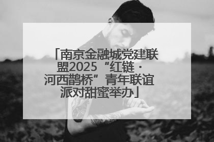南京金融城党建联盟2025“红链・河西鹊桥”青年联谊派对甜蜜举办