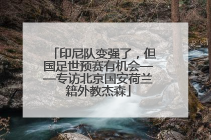 印尼队变强了，但国足世预赛有机会——专访北京国安荷兰籍外教杰森