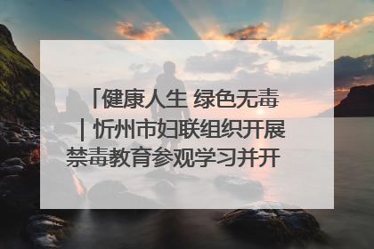 健康人生 绿色无毒｜忻州市妇联组织开展禁毒教育参观学习并开展主题党日活动
