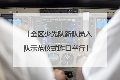 全区少先队新队员入队示范仪式昨日举行