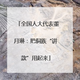 全国人大代表董月琳：把侗族“讲款”用起来