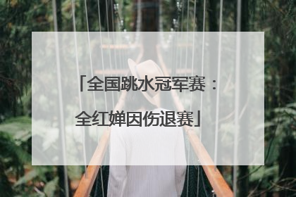 全国跳水冠军赛：全红婵因伤退赛