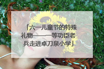 六一儿童节的特殊礼物——一等功臣老兵走进卓刀泉小学