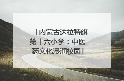 内蒙古达拉特旗第十六小学：中医药文化浸润校园