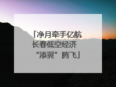 净月牵手亿航 长春低空经济“添翼”腾飞