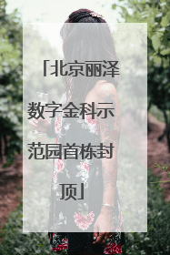 北京丽泽数字金科示范园首栋封顶