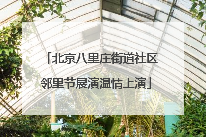 北京八里庄街道社区邻里节展演温情上演