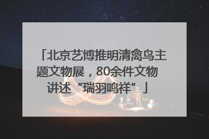 北京艺博推明清禽鸟主题文物展，80余件文物讲述“瑞羽鸣祥”