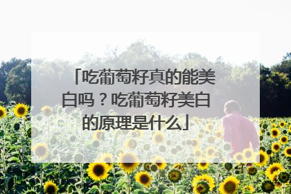 吃葡萄籽真的能美白吗？吃葡萄籽美白的原理是什么